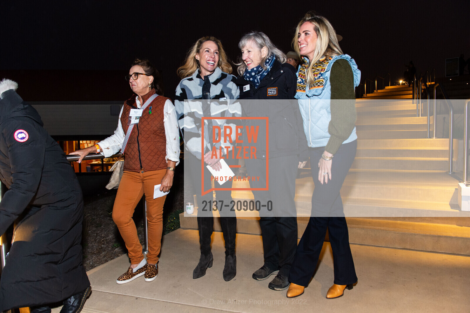 Melanie Peña, Alex Lyon, Gwen Sobolewski, Ali Fried, Trails Forever Gala, Presidio Tunnel Tops. 210 Lincoln Blvd, SF, CA 94129, September 30th, 2022, Photo #2137-20900-0 Melanie Peña, Alex Lyon, Gwen Sobolewski, Ali Fried, Photo #2137-20900-0