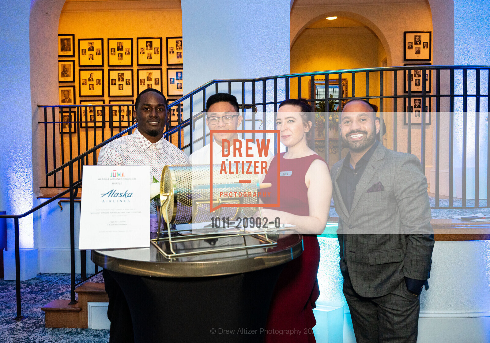 Byron Brummel, Veron Chang, Ren Riley, Abdiel Cerrud, Juma Ventures Gala 2022, The Olympic Club. 599 CA-35, SF, CA 94132 US, October 1st, 2022, Photo #1011-20902-0 Byron Brummel, Veron Chang, Ren Riley, Abdiel Cerrud, Photo #1011-20902-0