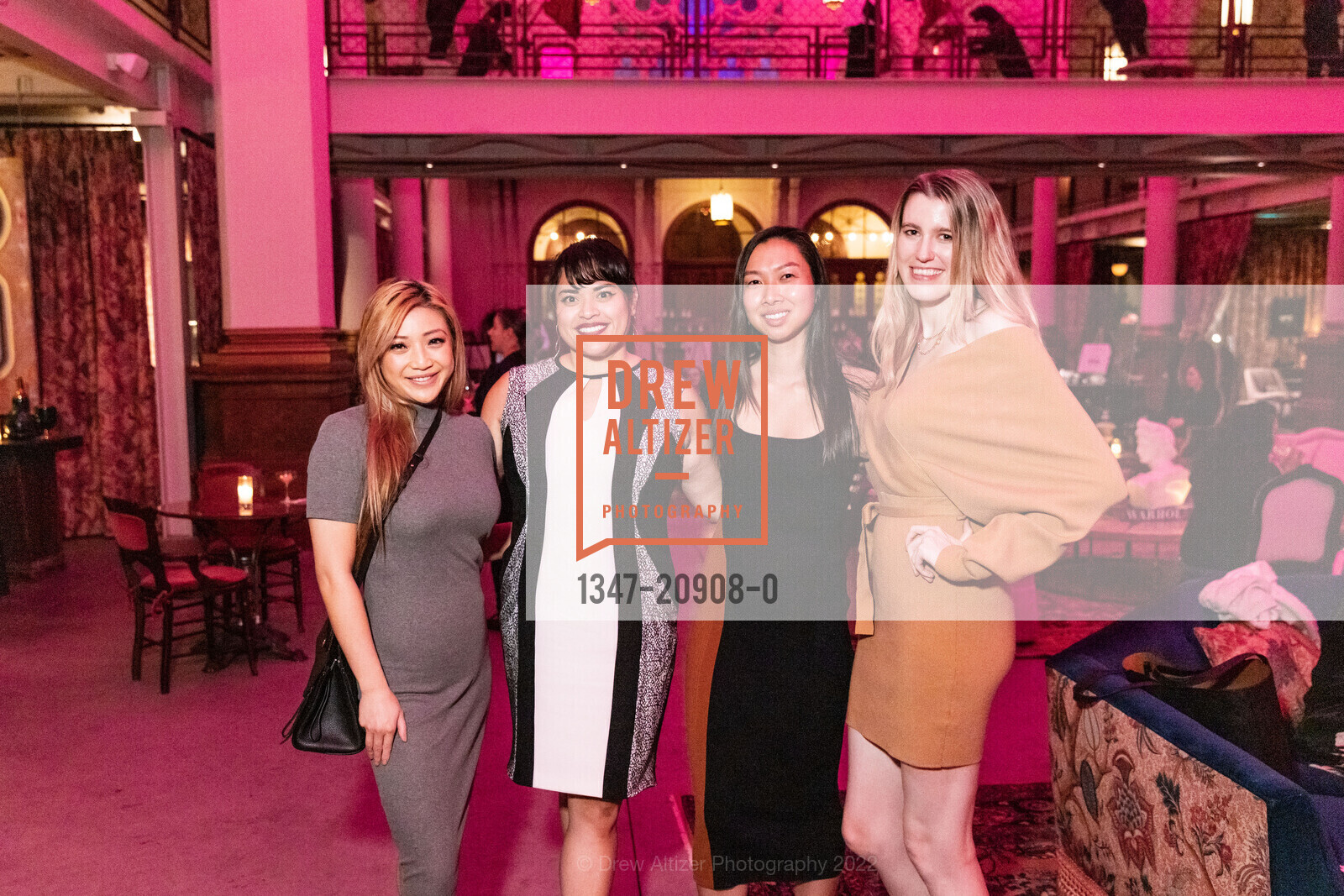Josie Li, Dani Aressi, Amy Tam, Katelyn Neumann, Junior League of San Francisco Home Tour 2022, Saint Joseph’s Arts Society. 1401 Howard St, SF, CA 94103, October 3rd, 2022, Photo #1347-20908-0 Josie Li, Dani Aressi, Amy Tam, Katelyn Neumann, Photo #1347-20908-0