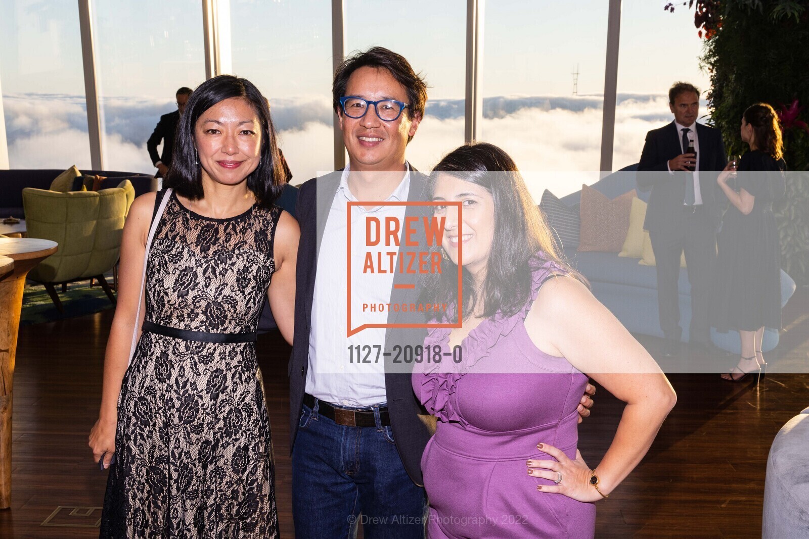 Doris Wang, Aaron Clark, Sasha Mortezaei, UCSF Neurosurgery Event, Salesforce Tower. 415 Mission St, SF, CA 94105 US, October 8th, 2022, Photo #1127-20918-0 Doris Wang, Aaron Clark, Sasha Mortezaei, Photo #1127-20918-0