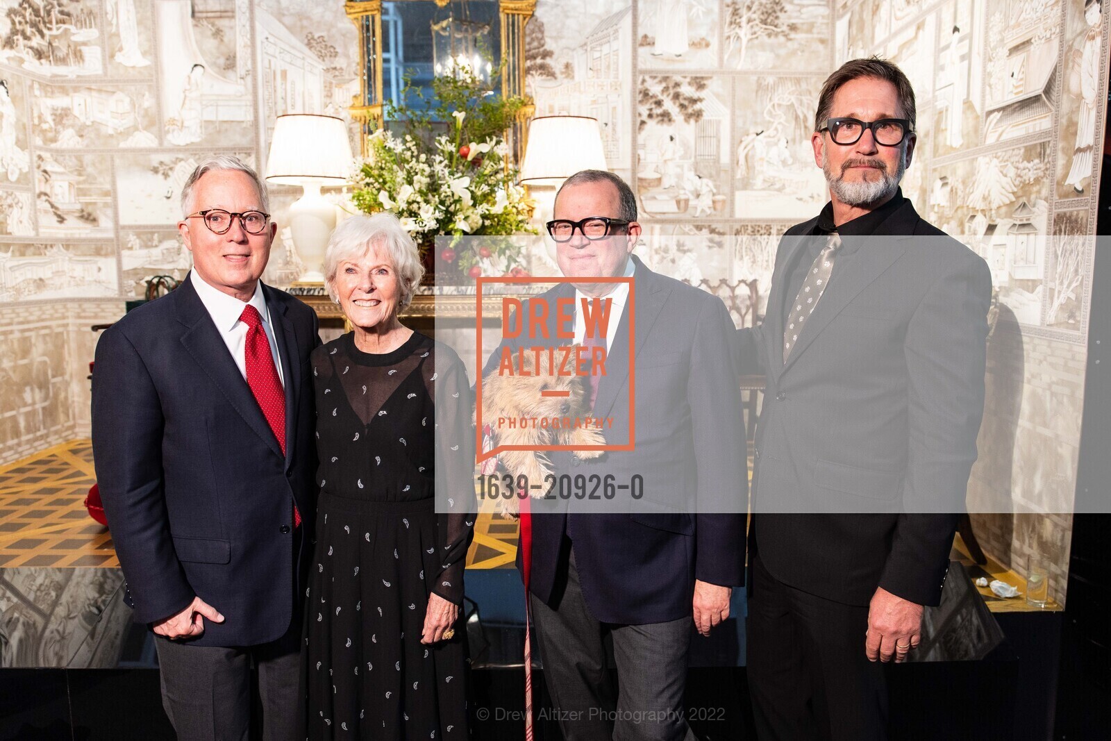 Greg McIntyre, Kay Evans, Alex Papachristidis, Doug Dolezal, The San Francisco Fall Show Opening Night Gala 2022, Festival Pavilion. 38 Fort Mason, SF, CA 94123 US, October 12th, 2022, Photo #1639-20926-0 Greg McIntyre, Kay Evans, Alex Papachristidis, Doug Dolezal, Photo #1639-20926-0