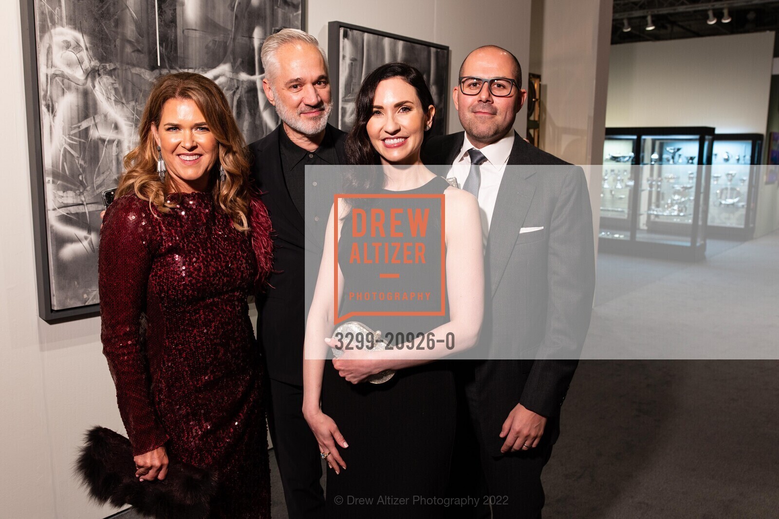 Kendall Wilkinson, Michael Schoeller, Martine Darwish, Vlad Kroll, The San Francisco Fall Show Opening Night Gala 2022, Festival Pavilion. 38 Fort Mason, SF, CA 94123 US, October 12th, 2022, Photo #3299-20926-0 Kendall Wilkinson, Michael Schoeller, Martine Darwish, Vlad Kroll, Photo #3299-20926-0