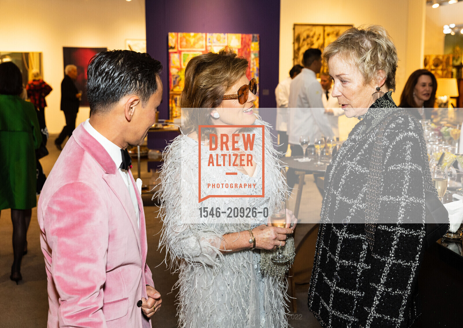 Jonathan Rachman, Emma Manners, Elizabeth Pinkham, The San Francisco Fall Show Opening Night Gala 2022, Festival Pavilion. 38 Fort Mason, SF, CA 94123 US, October 12th, 2022, Photo #1546-20926-0 Jonathan Rachman, Emma Manners, Elizabeth Pinkham, Photo #1546-20926-0
