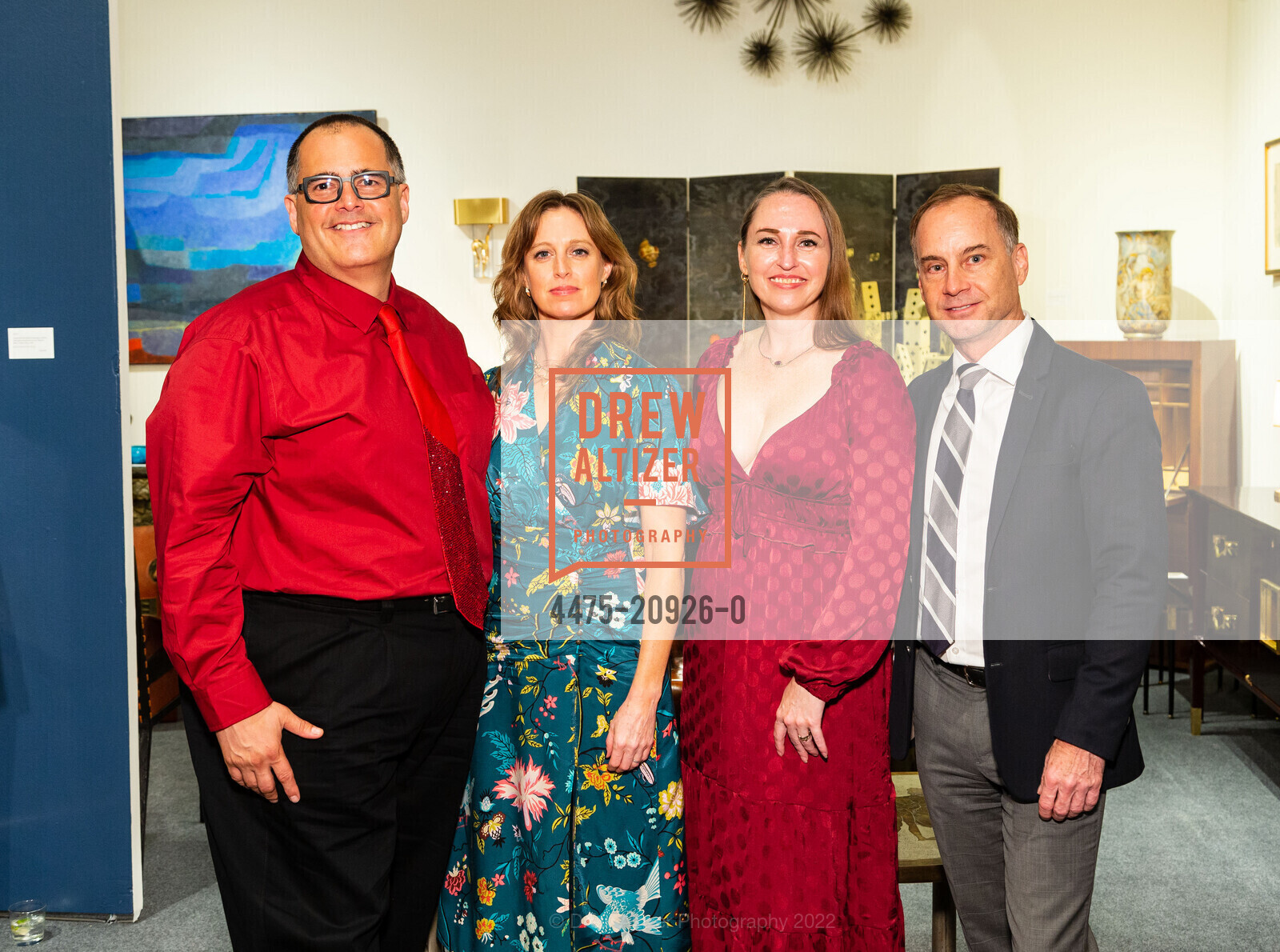 Gil Mendez, Megan Munoz, Larah Sifuentes-Winter, Kevin Peters, The San Francisco Fall Show Opening Night Gala 2022, Festival Pavilion. 38 Fort Mason, SF, CA 94123 US, October 12th, 2022, Photo #4475-20926-0 Gil Mendez, Megan Munoz, Larah Sifuentes-Winter, Kevin Peters, Photo #4475-20926-0