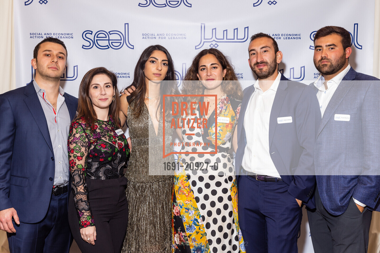 Hani Daou, Maya Labban, Katia Tager, Sabrina Tager, Malek Debbas, Fouad Boutros, SEAL Benefit for Social and Economic Action for Lebanon Benefit Event, Sharon Heights. menlo park, October 12th, 2022, Photo #1691-20927-0 Hani Daou, Maya Labban, Katia Tager, Sabrina Tager, Malek Debbas, Fouad Boutros, Photo #1691-20927-0