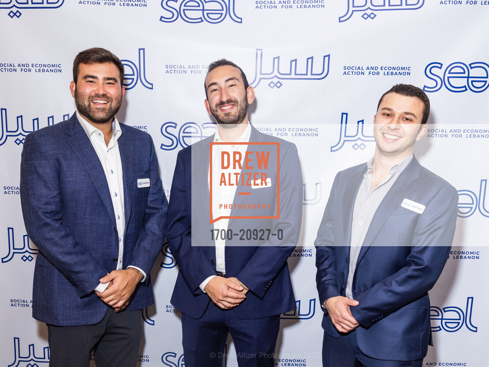Fouad Boutros, Malek Debbas, Hani Daou, SEAL Benefit for Social and Economic Action for Lebanon Benefit Event, Sharon Heights. menlo park, October 12th, 2022, Photo #1700-20927-0 Fouad Boutros, Malek Debbas, Hani Daou, Photo #1700-20927-0