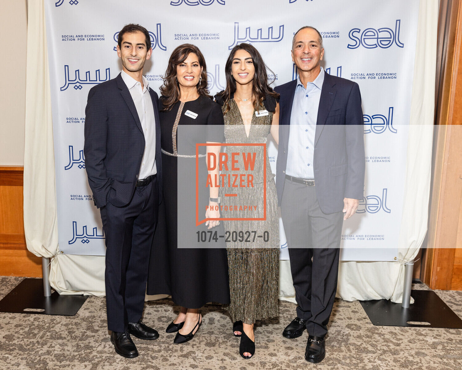 George Tamer, Rula Tamer, Katia Tamer, Ford Tamer, SEAL Benefit for Social and Economic Action for Lebanon Benefit Event, Sharon Heights. menlo park, October 12th, 2022, Photo #1074-20927-0 George Tamer, Rula Tamer, Katia Tamer, Ford Tamer, Photo #1074-20927-0