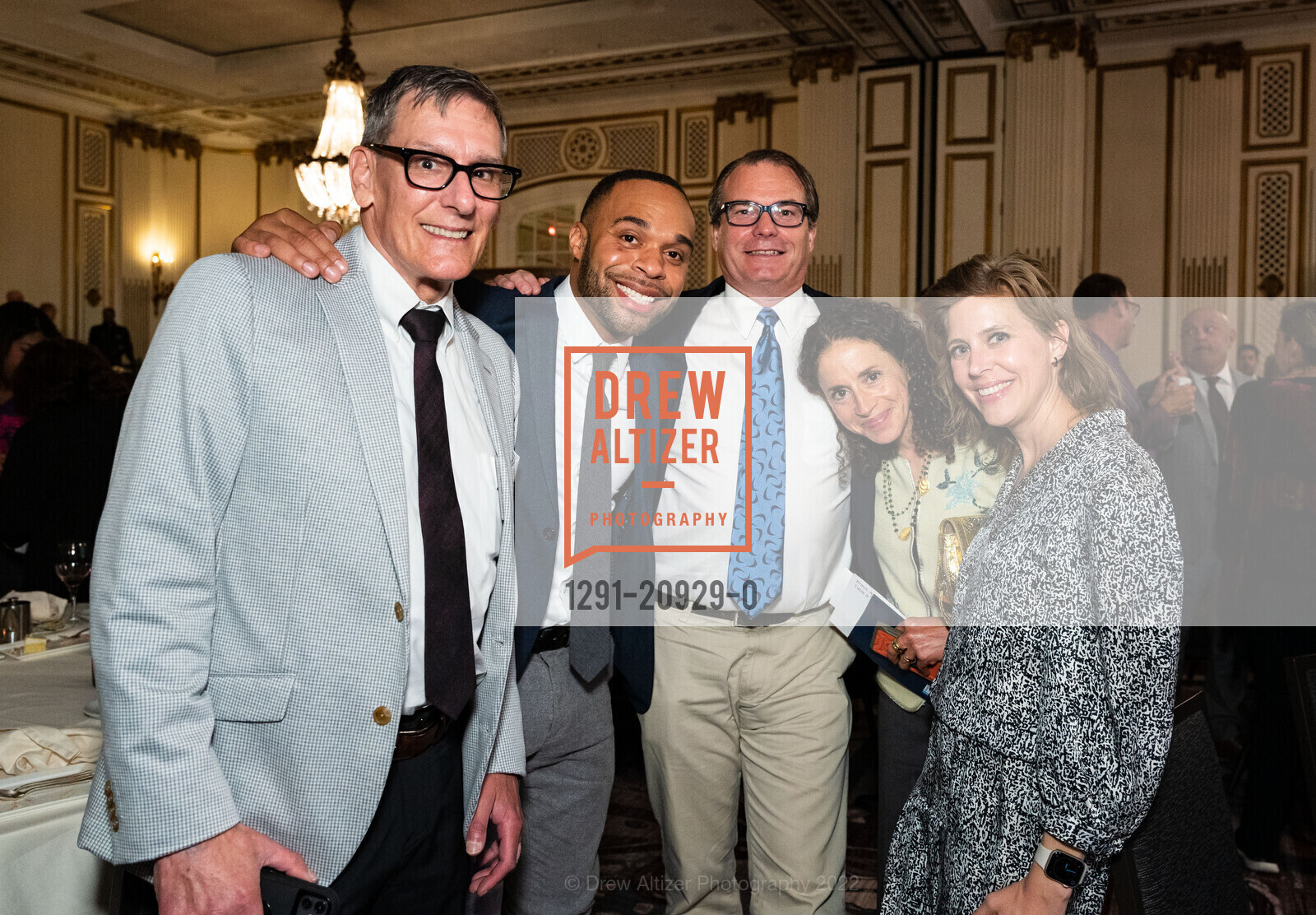 Chip Supanich, Stefan Minor, Mark, Mindy Schweitzer Rawls, Ali Krause, Shanti Project Compassion is Universal 2022 for Shanti Project Compassion is Universal 2022, Palace Hotel. 2 New Montgomery St, SF, CA 94105 US, October 13th, 2022, Photo #1291-20929-0 Chip Supanich, Stefan Minor, Mark, Mindy Schweitzer Rawls, Ali Krause, Photo #1291-20929-0