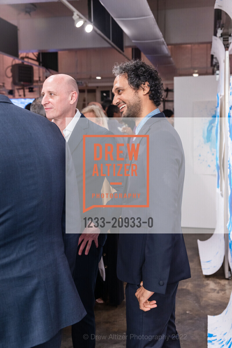 Nick Demos, Nimai Bhatt, Kendall Wilkinson Design's 30th Anniversary Party, Arion Press Arion Press @ 1802 Hays Street, SF, CA 94129 US. 1802 Hays Street, SF, CA 94129 US, October 13th, 2022, Photo #1233-20933-0 Nick Demos, Nimai Bhatt, Photo #1233-20933-0