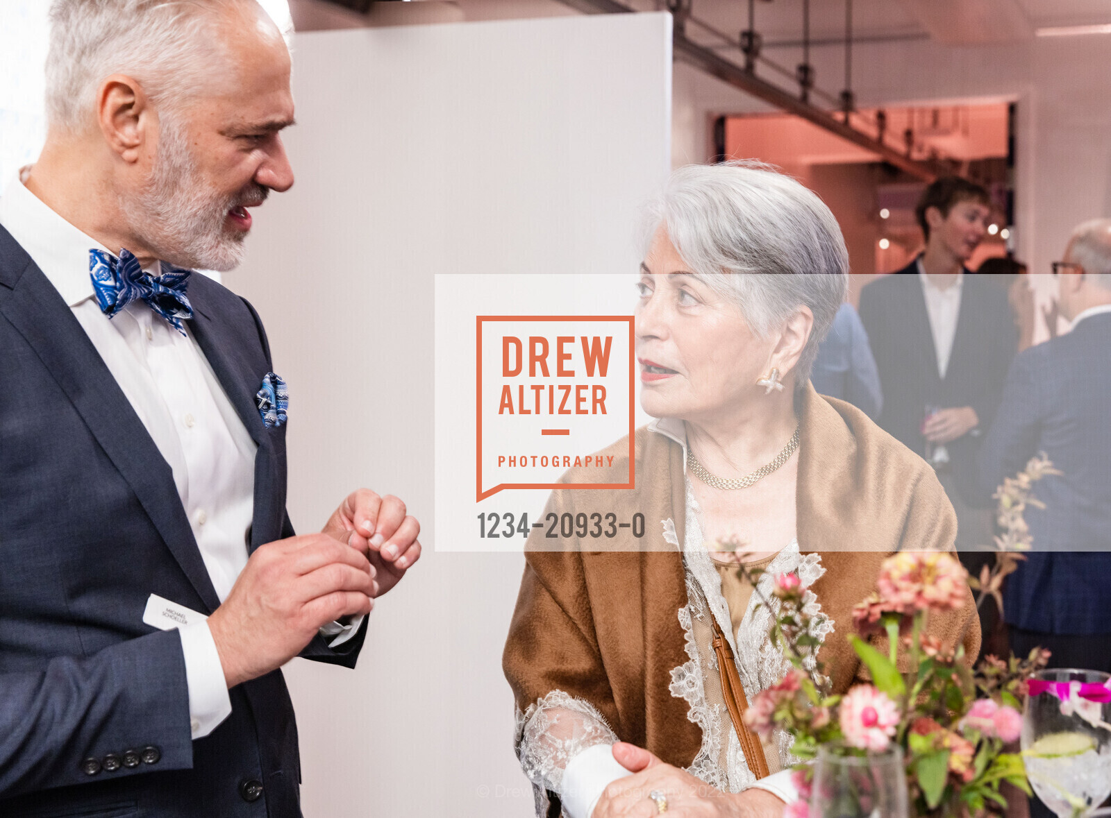 Michael Schoeller, Sandra Jordan, Kendall Wilkinson Design's 30th Anniversary Party, Arion Press Arion Press @ 1802 Hays Street, SF, CA 94129 US. 1802 Hays Street, SF, CA 94129 US, October 13th, 2022, Photo #1234-20933-0 Michael Schoeller, Sandra Jordan, Photo #1234-20933-0