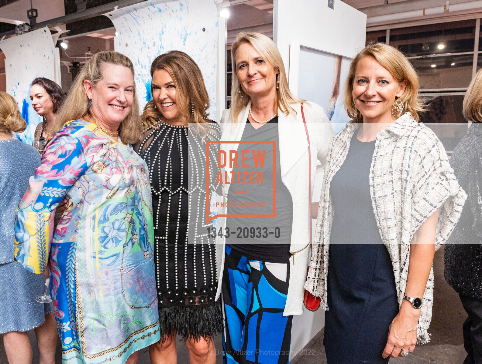 Catherine Brown, Kendall Wilkinson, Camilla Fields, Kendall Wilkinson Design's 30th Anniversary Party, Arion Press Arion Press @ 1802 Hays Street, SF, CA 94129 US. 1802 Hays Street, SF, CA 94129 US, October 13th, 2022, Photo #1343-20933-0 Catherine Brown, Kendall Wilkinson, Camilla Fields, Photo #1343-20933-0