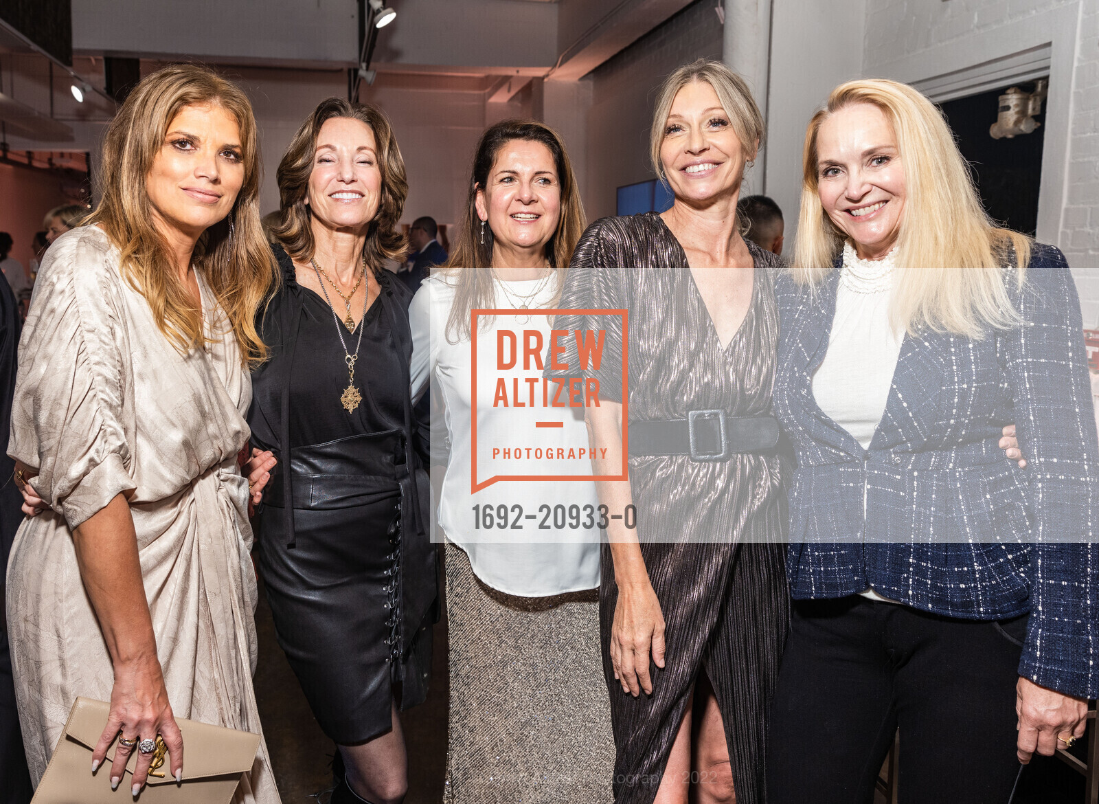 Clarissa Nicosia Prentice, Alana Lee, Kim Revai, Tina McCutcheon, Kendall Wilkinson Design's 30th Anniversary Party, Arion Press Arion Press @ 1802 Hays Street, SF, CA 94129 US. 1802 Hays Street, SF, CA 94129 US, October 13th, 2022, Photo #1692-20933-0 Clarissa Nicosia Prentice, Alana Lee, Kim Revai, Tina McCutcheon, Photo #1692-20933-0
