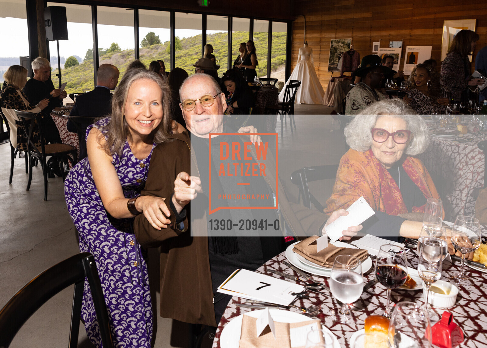 Alexandra Djerassi, Chris Blum, Suzanne Blum, Djerassi Artful Harvest Gala 2022, Private locatioin. 2325 Bear Gulch Rd, Woodside, CA 94062 US, Photo #1390-20941-0 Alexandra Djerassi, Chris Blum, Suzanne Blum, Photo #1390-20941-0