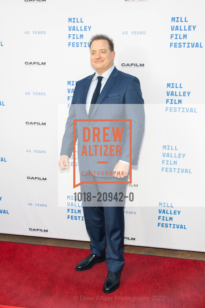 Brendan Fraser, THE WHALE Red Carpet At Mill Valley Film Festival 2022, The Outdoor Art Club. 1 W Blithedale Ave, Mill Valley, CA 94941 US, October 13th, 2022, Photo #1018-20942-0 Brendan Fraser, Photo #1018-20942-0