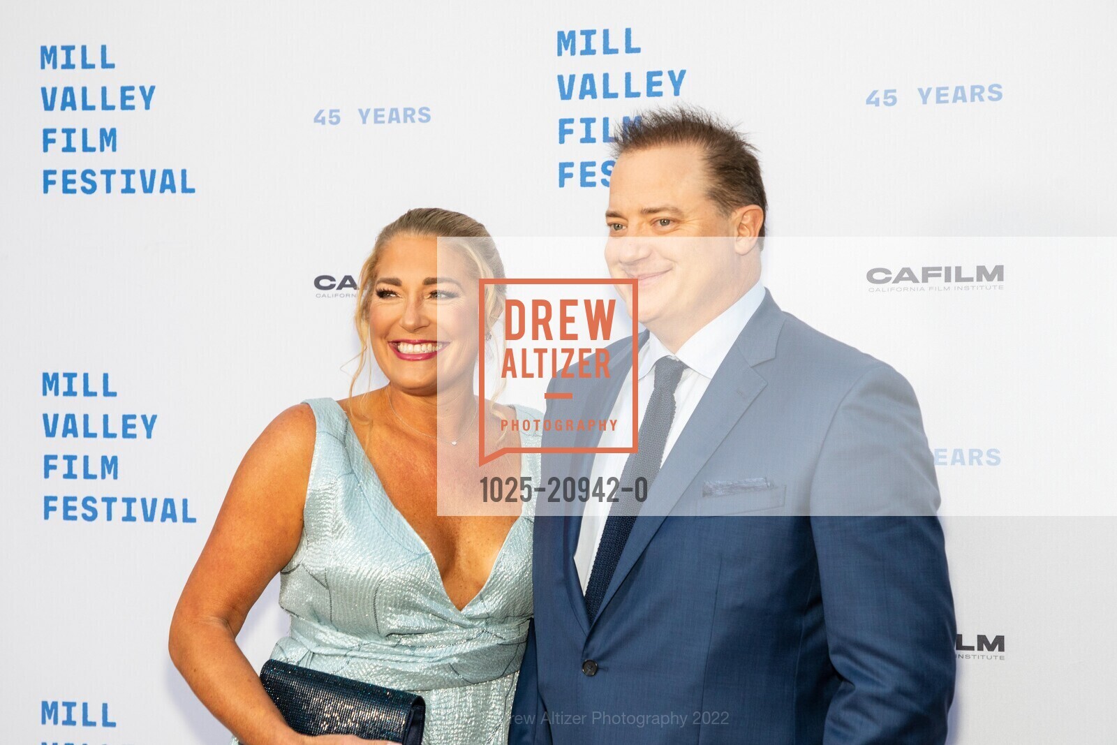 Jeanne Moore, Brendan Fraser, THE WHALE Red Carpet At Mill Valley Film Festival 2022, The Outdoor Art Club. 1 W Blithedale Ave, Mill Valley, CA 94941 US, October 13th, 2022, Photo #1025-20942-0 Jeanne Moore, Brendan Fraser, Photo #1025-20942-0