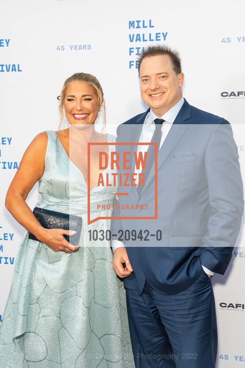 Jeanne Moore, Brendan Fraser, THE WHALE Red Carpet At Mill Valley Film Festival 2022, The Outdoor Art Club. 1 W Blithedale Ave, Mill Valley, CA 94941 US, October 13th, 2022, Photo #1030-20942-0 Jeanne Moore, Brendan Fraser, Photo #1030-20942-0