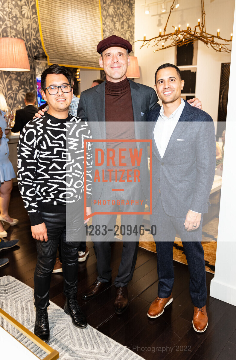 Tomas Machuca-Grebe, David Copello, Jared Fusco, HEWN Meet The Makers Cocktail Party, Jeffrey Holt. 101 Henry Adams St, SF, CA 94103, October 18th, 2022, Photo #1283-20946-0 Tomas Machuca-Grebe, David Copello, Jared Fusco, Photo #1283-20946-0