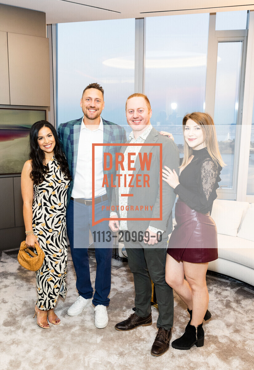 Alexis Pence, Hunter Pence, Daniel Coming, Katerina Helmn, 181 Fremont Celebrates the East Cut, 181 Fremont. 181 Fremont St, SF, CA 94105 US, October 26th, 2022, Photo #1113-20969-0 Alexis Pence, Hunter Pence, Daniel Coming, Katerina Helmn, Photo #1113-20969-0