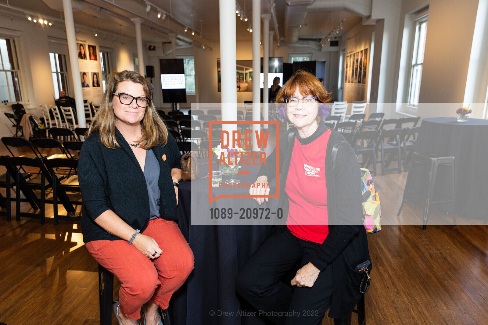 Tatiana Graf, Linda Gayle, Courage Museum Inside Look, Courage Museum. 100 Montgomery Street Presidio of San Francisco @ SF, CA US, October 27th, 2022, Photo #1089-20972-0 Tatiana Graf, Linda Gayle, Photo #1089-20972-0