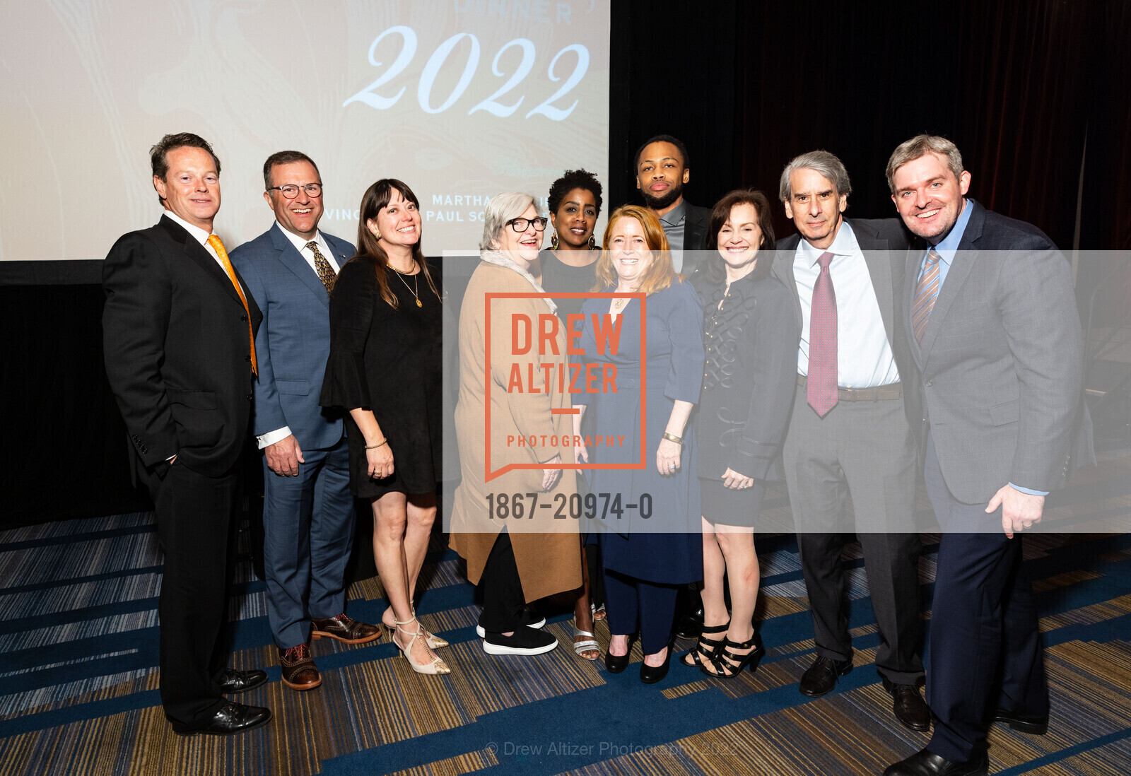 Joseph Cooney, Franco Cirelli, Gabriella Cirelli, Lita Anderson, Margi English, Joshua Jones, V'Anne Singleton, Robert Elfont, Brett Sales, Brennan Award's Dinner, Hyatt Regency San Francisco. 5 Embarcadero Ctr, SF, CA 94111 US, October 27th, 2022, Photo #1867-20974-0 Joseph Cooney, Franco Cirelli, Gabriella Cirelli, Lita Anderson, Margi English, Joshua Jones, V'Anne Singleton, Robert Elfont, Brett Sales, Photo #1867-20974-0