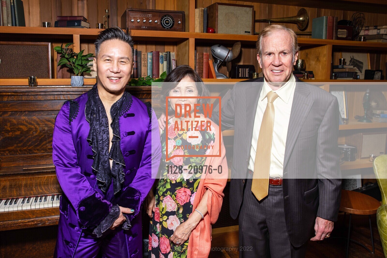 BD Wong, Thao Dodson, Jerome Dodson, A.C.T All Hallows’ Gala 2022, August Hall. 420 Mason Street, San Francisco, CA 94102 US, October 28th, 2022, Photo #1128-20976-0 BD Wong, Thao Dodson, Jerome Dodson, Photo #1128-20976-0