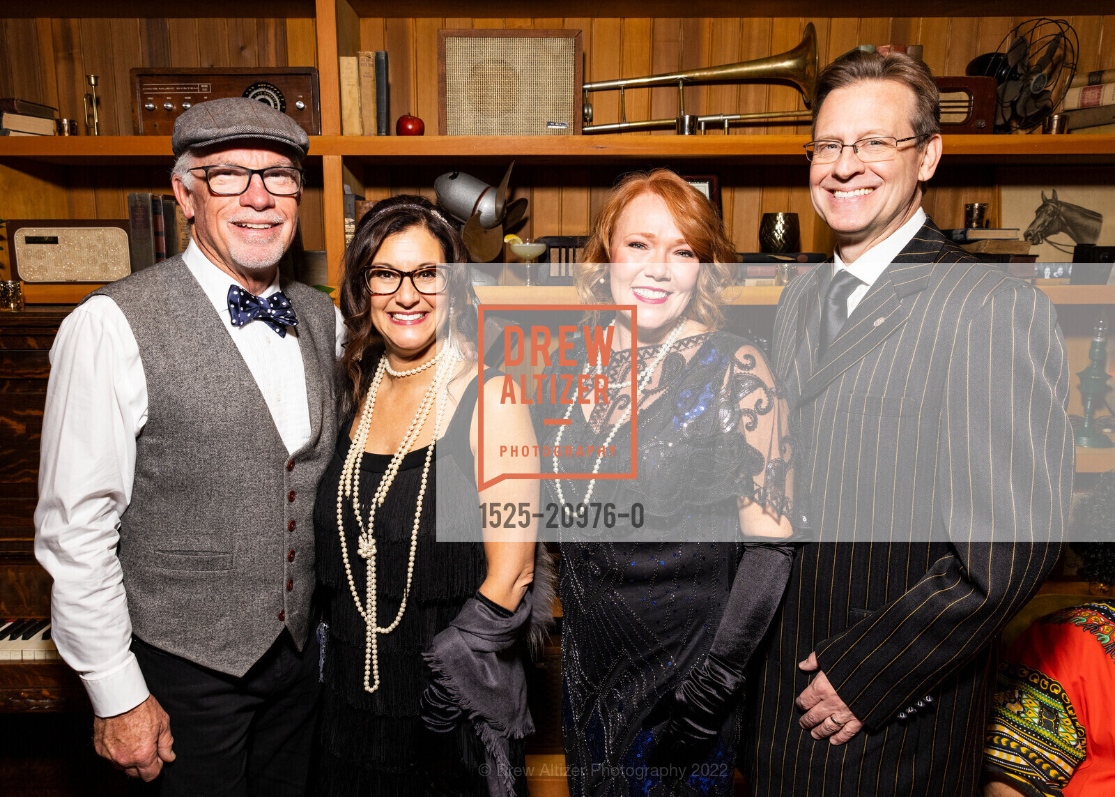 Sean McCarthy, Gioia McCarthy, Sandra Martin, Patrick Martin, A.C.T All Hallows’ Gala 2022, August Hall. 420 Mason Street, San Francisco, CA 94102 US, October 28th, 2022, Photo #1525-20976-0 Sean McCarthy, Gioia McCarthy, Sandra Martin, Patrick Martin, Photo #1525-20976-0