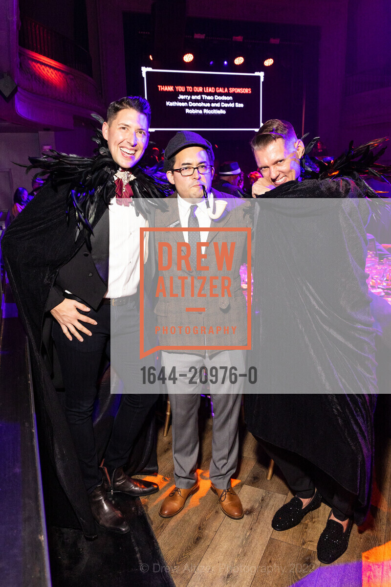 Jesse Eller, Andy Chan Donald, Adam Mischlich, A.C.T All Hallows’ Gala 2022, August Hall. 420 Mason Street, San Francisco, CA 94102 US, October 28th, 2022, Photo #1644-20976-0 Jesse Eller, Andy Chan Donald, Adam Mischlich, Photo #1644-20976-0
