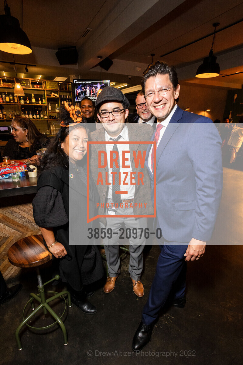 Hydra Mendoza, Andy Chan Donald, Joaquín Torres, A.C.T All Hallows’ Gala 2022, August Hall. 420 Mason Street, San Francisco, CA 94102 US, October 28th, 2022, Photo #3859-20976-0 Hydra Mendoza, Andy Chan Donald, Joaquín Torres, Photo #3859-20976-0
