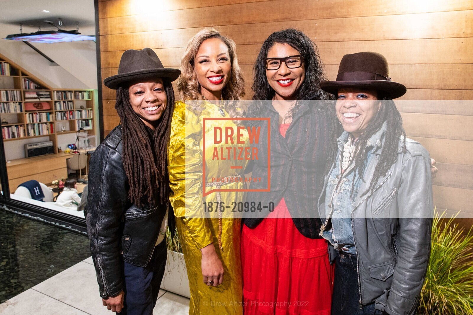 Melonie Green, Jeanne Anyanwu McCoy, London Breed, Melorra Green, Swearing in Ceremony for Arts Commissioner, Four One Nine. 419 10th St, SF, CA 94103 US, November 1st, 2022, Photo #1876-20984-0 Melonie Green, Jeanne Anyanwu McCoy, London Breed, Melorra Green, Photo #1876-20984-0