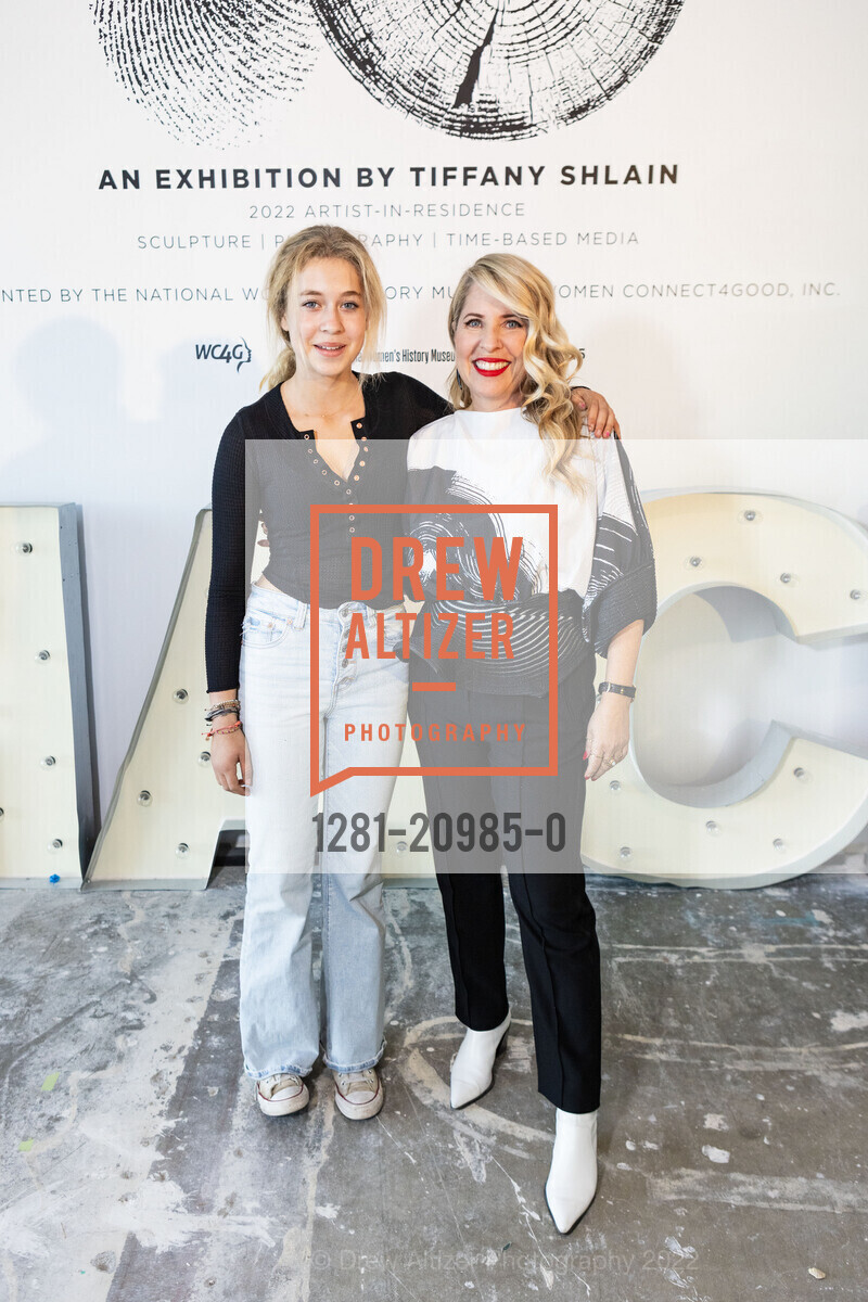Blooma Goldberg, Tiffany Shlain, Tiffany Shlain Opening at SHACK15, Ferry Building. Ferry Building, November 2nd, 2022, Photo #1281-20985-0 Blooma Goldberg, Tiffany Shlain, Photo #1281-20985-0