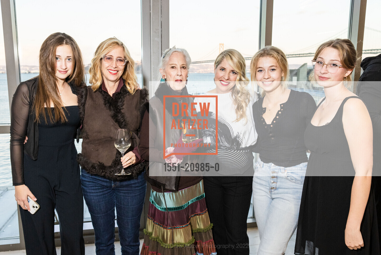 Carol Lewis, Tiffany Shlain, Blooma Goldberg, Tiffany Shlain Opening at SHACK15, Ferry Building. Ferry Building, November 2nd, 2022, Photo #1551-20985-0 Carol Lewis, Tiffany Shlain, Blooma Goldberg, Photo #1551-20985-0