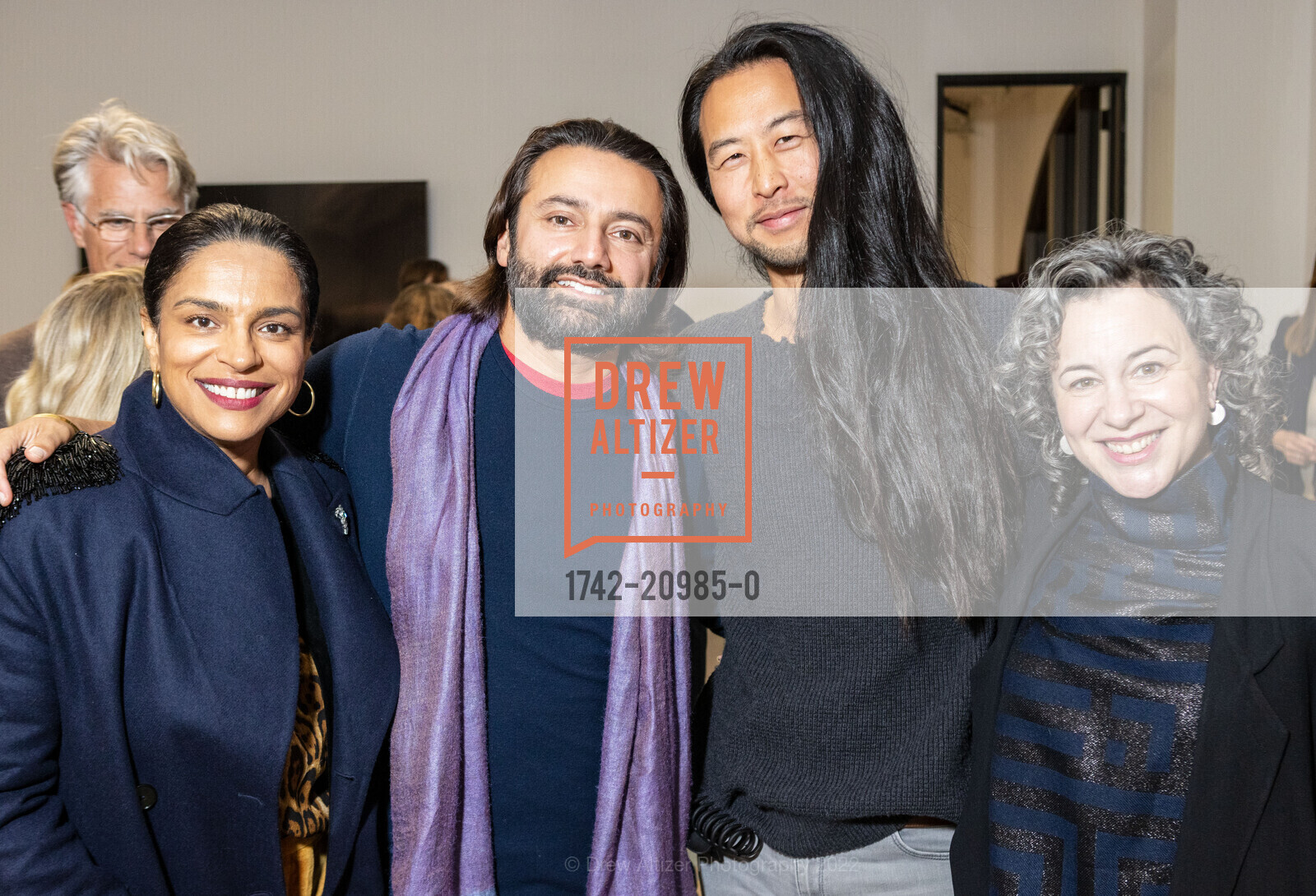 Archie Chattha, Vijay Chattha, Peter Chung, Amy Gershoni, Tiffany Shlain Opening at SHACK15, Ferry Building. Ferry Building, November 2nd, 2022, Photo #1742-20985-0 Archie Chattha, Vijay Chattha, Peter Chung, Amy Gershoni, Photo #1742-20985-0