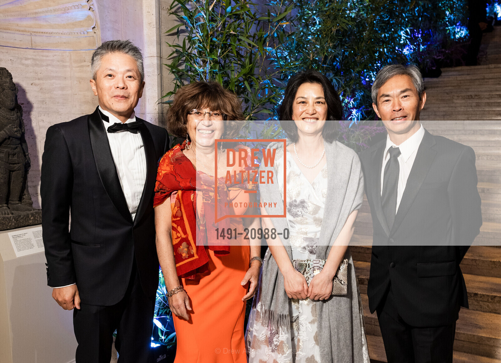 Ping Xie, Galina Balon, Jean Wong, Hing Wong, Asian Art Museum Tiger Gala 2022, Asian Art Museum. 200 Larkin St, San Francisco, CA 94102, November 3rd, 2022, Photo #1491-20988-0 Ping Xie, Galina Balon, Jean Wong, Hing Wong, Photo #1491-20988-0