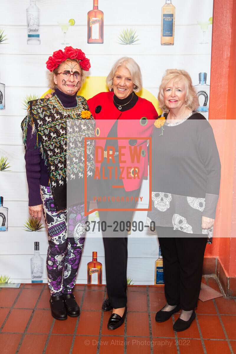 Marty Tunnell, Barbara Johnson, Kathy Paul, SF Symphony Dia de los Muertos 2022, Louise M. Davies Symphony Hall. 201 Van Ness Ave, SF, CA 94102 US, November 5th, 2022, Photo #3710-20990-0 Marty Tunnell, Barbara Johnson, Kathy Paul, Photo #3710-20990-0