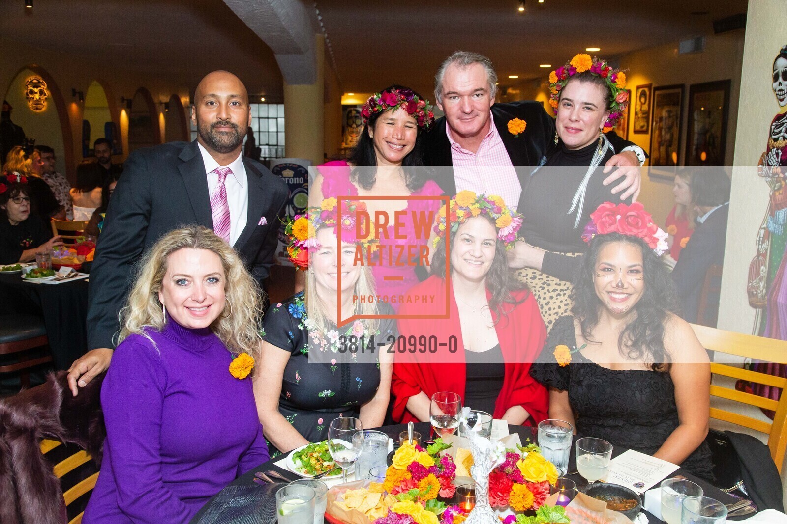 Jen Kurrie, Benjamin Church, Sarah Gammill, Amanda Sargisson, Kevin Duffin, Courtney Roberts, Erin Bomocil, Mimi Pasicatan, SF Symphony Dia de los Muertos 2022, Louise M. Davies Symphony Hall. 201 Van Ness Ave, SF, CA 94102 US, November 5th, 2022, Photo #3814-20990-0 Jen Kurrie, Benjamin Church, Sarah Gammill, Amanda Sargisson, Kevin Duffin, Courtney Roberts, Erin Bomocil, Mimi Pasicatan, Photo #3814-20990-0