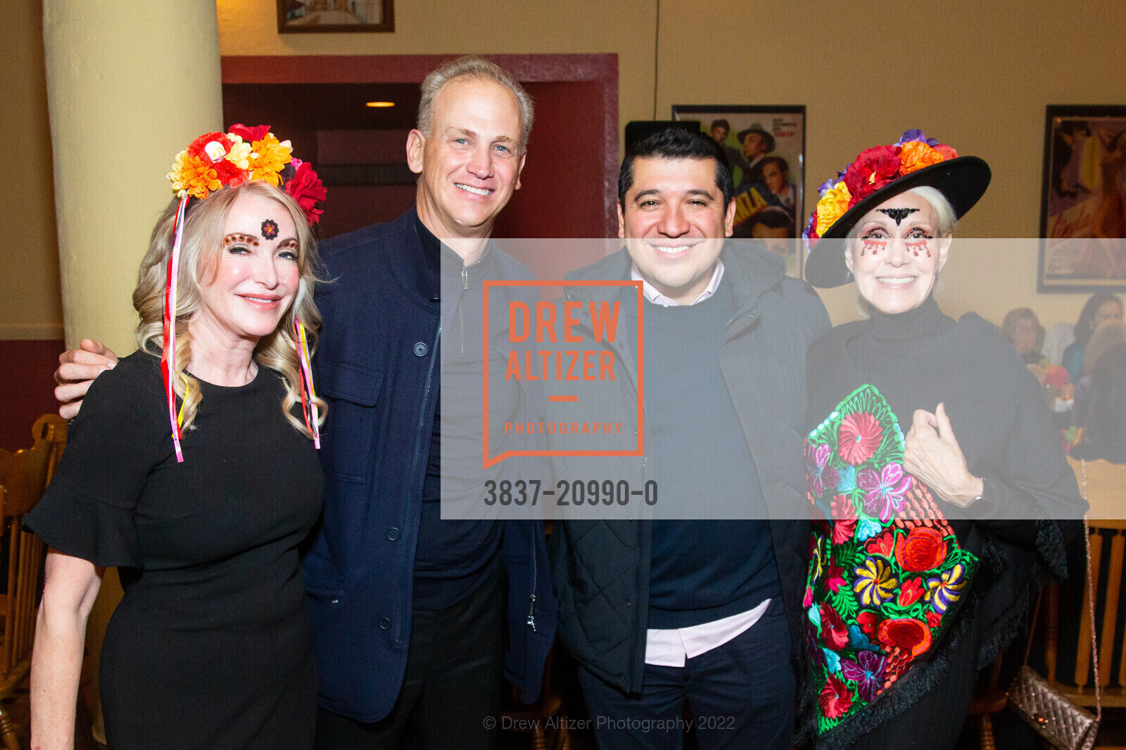 Deborah Rocha, Carlos Miguel Prieto, Pacho Flores, J.R. Nuerge, SF Symphony Dia de los Muertos 2022, Louise M. Davies Symphony Hall. 201 Van Ness Ave, SF, CA 94102 US, November 5th, 2022, Photo #3837-20990-0 Deborah Rocha, Carlos Miguel Prieto, Pacho Flores, J.R. Nuerge, Photo #3837-20990-0
