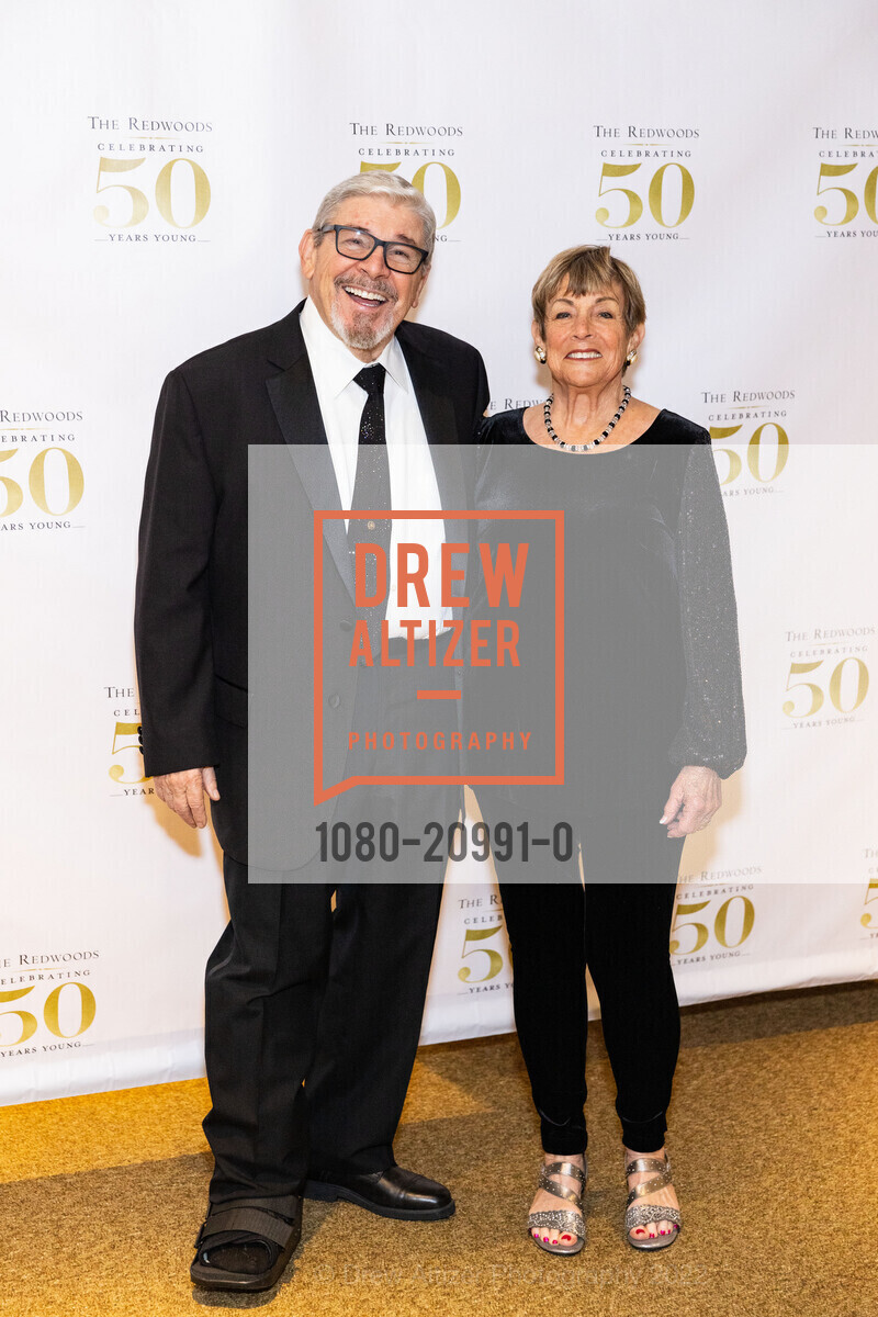 Joe Stewart, Frima Stewart, The Redwoods Golden 50th Anniversary Gala 2022, The Redwoods - Retirement, Assisted Living and Skilled Nursing. 40 Camino Alto, Mill Valley, CA 94941 US, November 5th, 2022, Photo #1080-20991-0 Joe Stewart, Frima Stewart, Photo #1080-20991-0