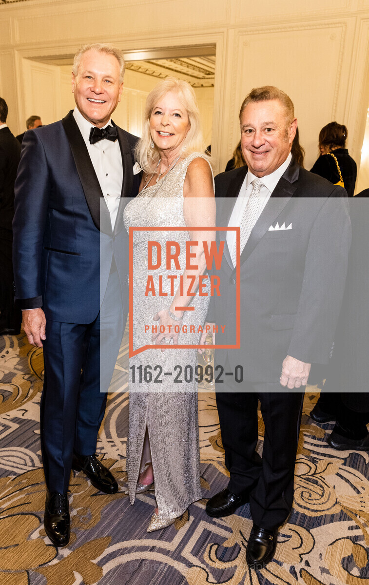 Randy Fry, Judy Padis, Steve Padis, Hellenic Charity Ball 2022, The Palace Hotel, a Luxury Collection Hotel. 2 New Montgomery St, SF, CA 94105 US, November 5th, 2022, Photo #1162-20992-0 Randy Fry, Judy Padis, Steve Padis, Photo #1162-20992-0