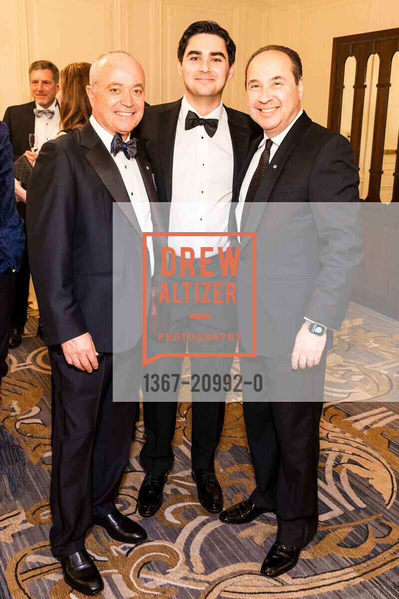 John Gumas, Milton Vrionis, Gary Vrionis, Hellenic Charity Ball 2022, The Palace Hotel, a Luxury Collection Hotel. 2 New Montgomery St, SF, CA 94105 US, November 5th, 2022, Photo #1367-20992-0 John Gumas, Milton Vrionis, Gary Vrionis, Photo #1367-20992-0