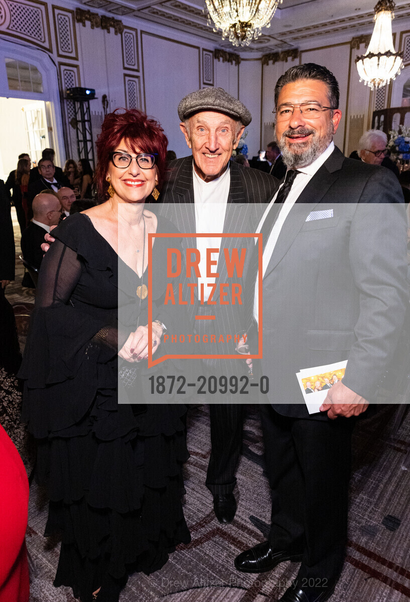 Frosene Phillips, Michael Zagaris, Demetri Theo, Hellenic Charity Ball 2022, The Palace Hotel, a Luxury Collection Hotel. 2 New Montgomery St, SF, CA 94105 US, November 5th, 2022, Photo #1872-20992-0 Frosene Phillips, Michael Zagaris, Demetri Theo, Photo #1872-20992-0