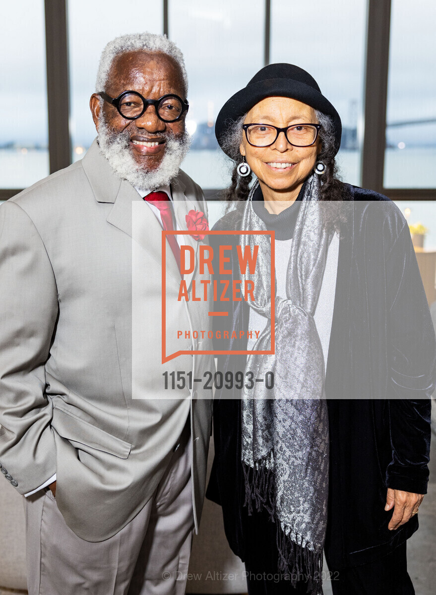Toye Moses, Alma Robinson, Urban Ed Gala, SHACK15. SF, CA 94111 US, November 5th, 2022, Photo #1151-20993-0 Toye Moses, Alma Robinson, Photo #1151-20993-0