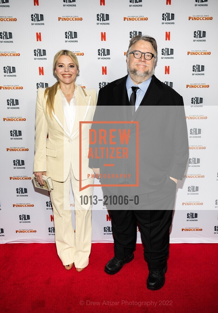 Kim Morgan, Guillermo Del Toro, SFFilm Presents SF HONORS Award to Guillermo del Toro, Dolby Laboratories. 1275 Market St, San Francisco, CA 94103, November 9th, 2022, Photo #1013-21006-0 Kim Morgan, Guillermo Del Toro, Photo #1013-21006-0