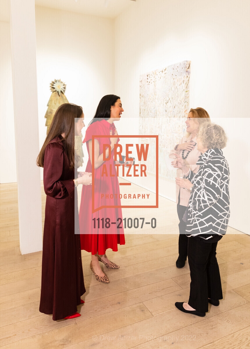 Grace Lloyd, Becky Heldfond, Merle Friedenberg, Mary Borelli, Berggruen Gallery Opening, Berggruen Gallery. 10 Hawthorne St, November 10th, 2022, Photo #1118-21007-0 Grace Lloyd, Becky Heldfond, Merle Friedenberg, Mary Borelli, Photo #1118-21007-0