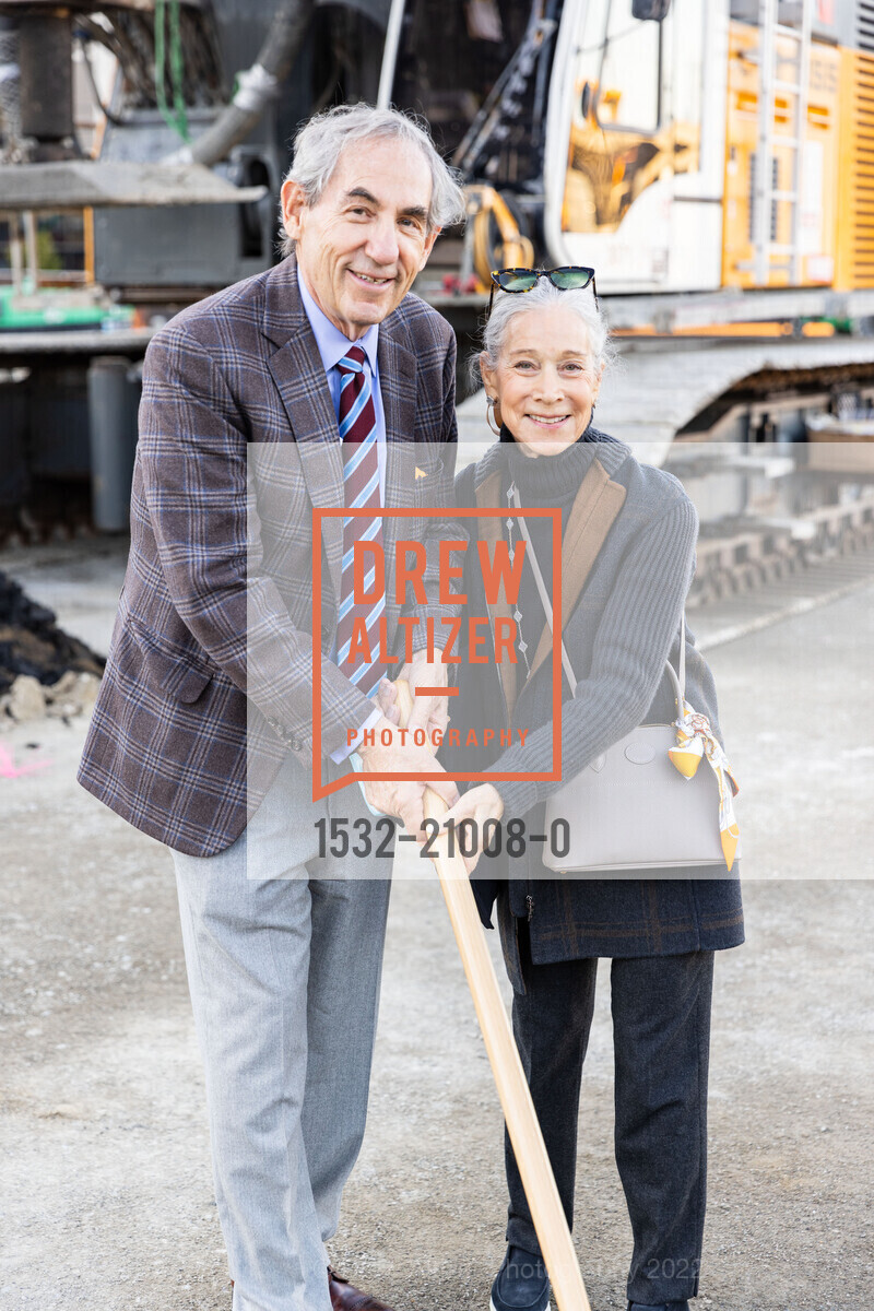Ken Novack, Debby Novack, CCA Campus Expansion Groundbreaking Ceremony, California College of the Arts (CCA). 1111 8th St, SF, CA 94107 US, November 15th, 2022, Photo #1532-21008-0 Ken Novack, Debby Novack, Photo #1532-21008-0
