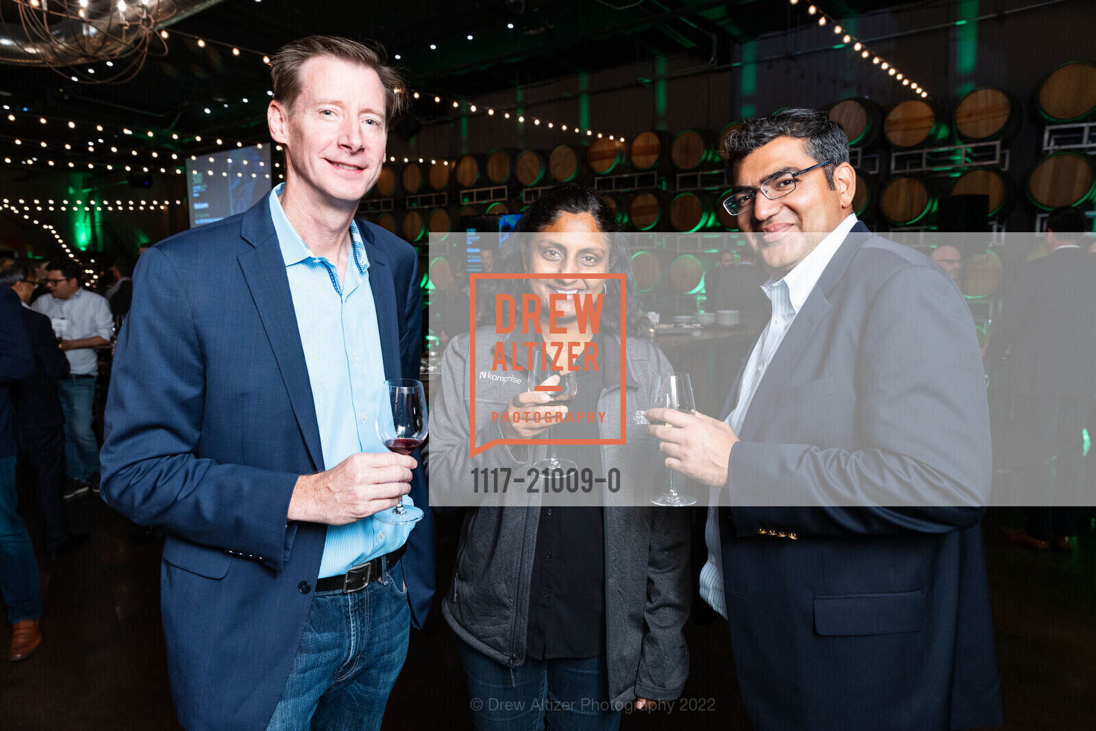 Darren Cunningham, Krishna Subramanian, Deloitte Fast 500, Domenico Winery. 1697 Industrial Rd, San Carlos, CA 94070 US, November 15th, 2022, Photo #1117-21009-0 Darren Cunningham, Krishna Subramanian, Photo #1117-21009-0