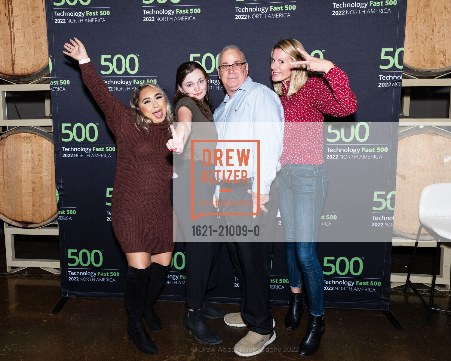 Nayeli Garcia, Maddie Broback, Kevin Ruby, Jill Engel, Deloitte Fast 500, Domenico Winery. 1697 Industrial Rd, San Carlos, CA 94070 US, November 15th, 2022, Photo #1621-21009-0 Nayeli Garcia, Maddie Broback, Kevin Ruby, Jill Engel, Photo #1621-21009-0