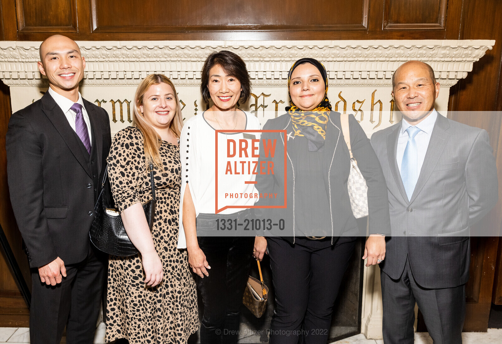 Wallace Lee, Nora McQuinn, Thomas Cheng, Emily Wu, Achouak Biadi, Holy Family Day Home 2022, The Julia Morgan Ballroom. 465 California St, SF, CA 94104 US, November 17th, 2022, Photo #1331-21013-0 Wallace Lee, Nora McQuinn, Thomas Cheng, Emily Wu, Achouak Biadi, Photo #1331-21013-0