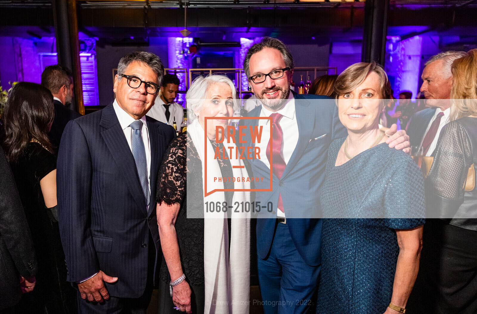 Gary Garabedian, Karen Kubin, Matthew Shilvock, Janet Cluff, SFCM Fourth Hall with Yuja Wang, 1 Jones Street, CA 94102 US. The Hibernia Bank Building @ The Hibernia Bank Building, November 17th, 2022, Photo #1068-21015-0 Gary Garabedian, Karen Kubin, Matthew Shilvock, Janet Cluff, Photo #1068-21015-0