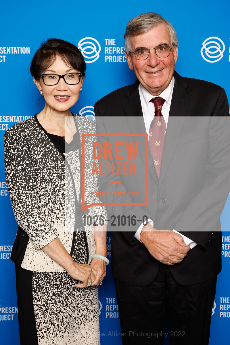 Jeanette Ishii, Dr. Tim Baker, Representation Project's Flip The Script gala 2022, Ferry Building. SF, CA 94105 US, November 17th, 2022, Photo #1026-21016-0 Jeanette Ishii, Dr. Tim Baker, Photo #1026-21016-0