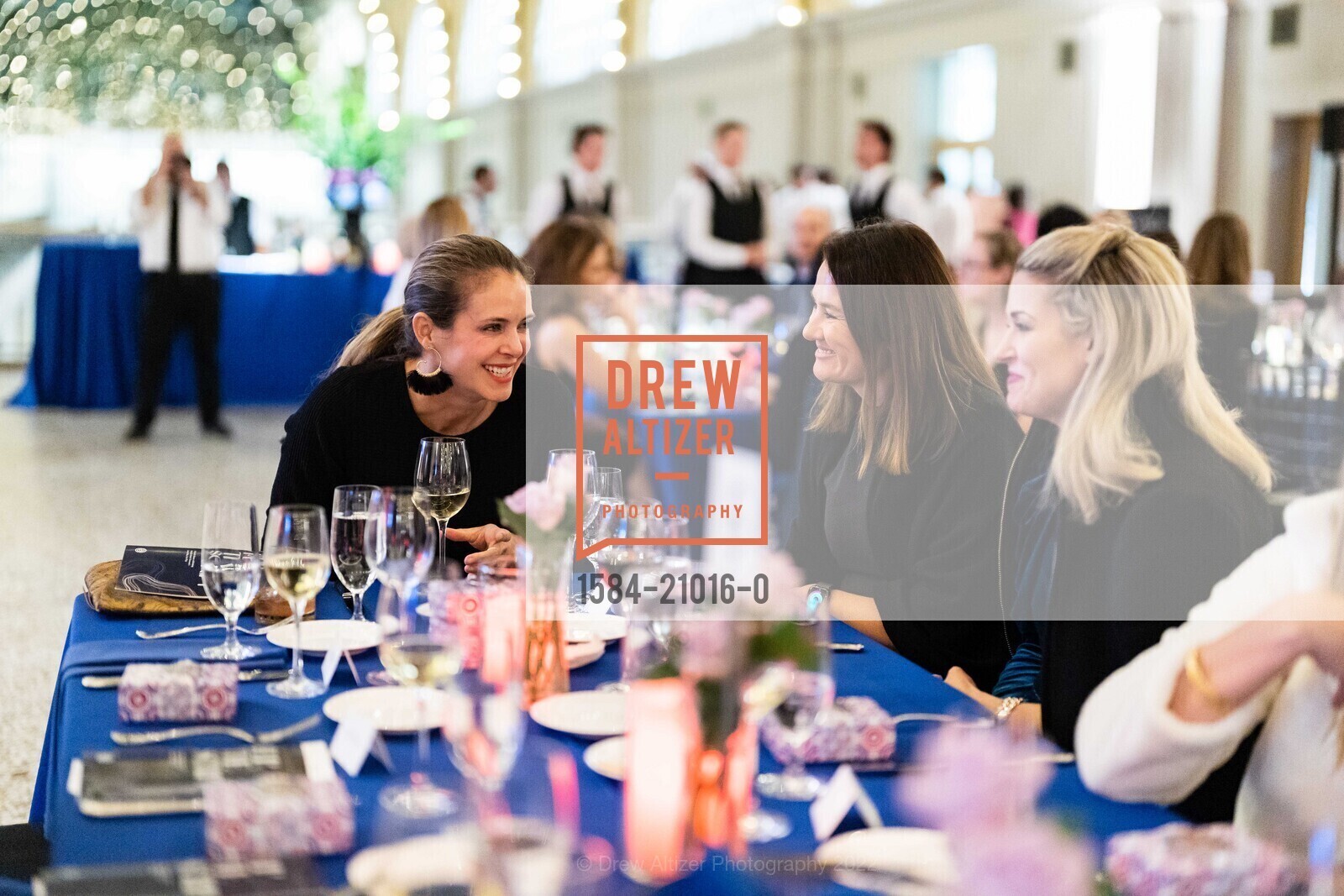 Megan Holden, Andrea Ach, Merredith Treaster, Representation Project's Flip The Script gala 2022, Ferry Building. SF, CA 94105 US, November 17th, 2022, Photo #1584-21016-0 Megan Holden, Andrea Ach, Merredith Treaster, Photo #1584-21016-0